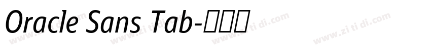 Oracle Sans Tab字体转换